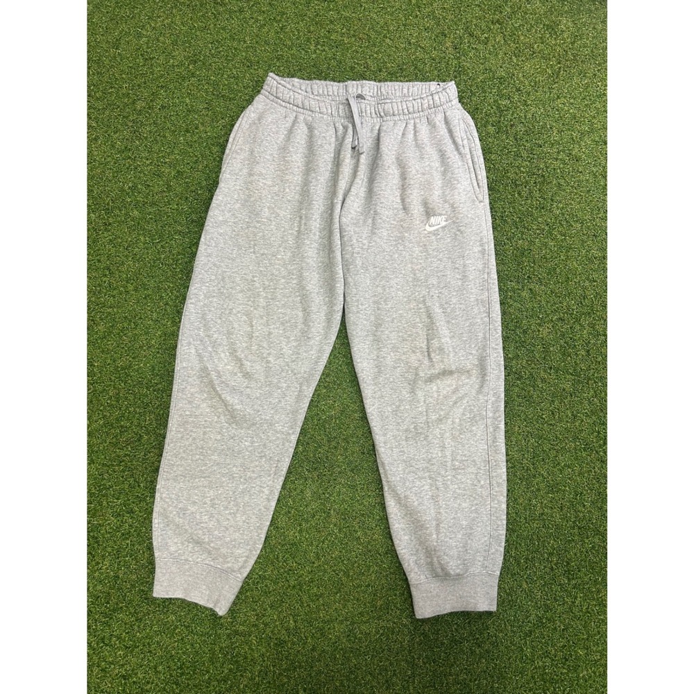 Nike Sportswear Club Fleece Joggers Mens Medium Heather Grey Sweatpants
